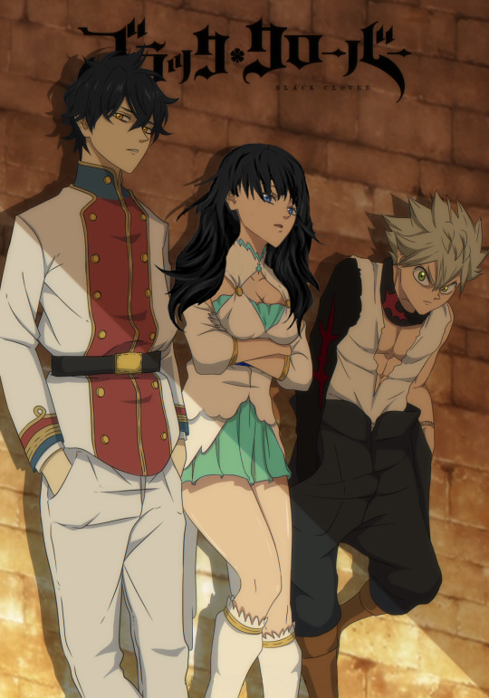 Yuno, original female character, and Asta