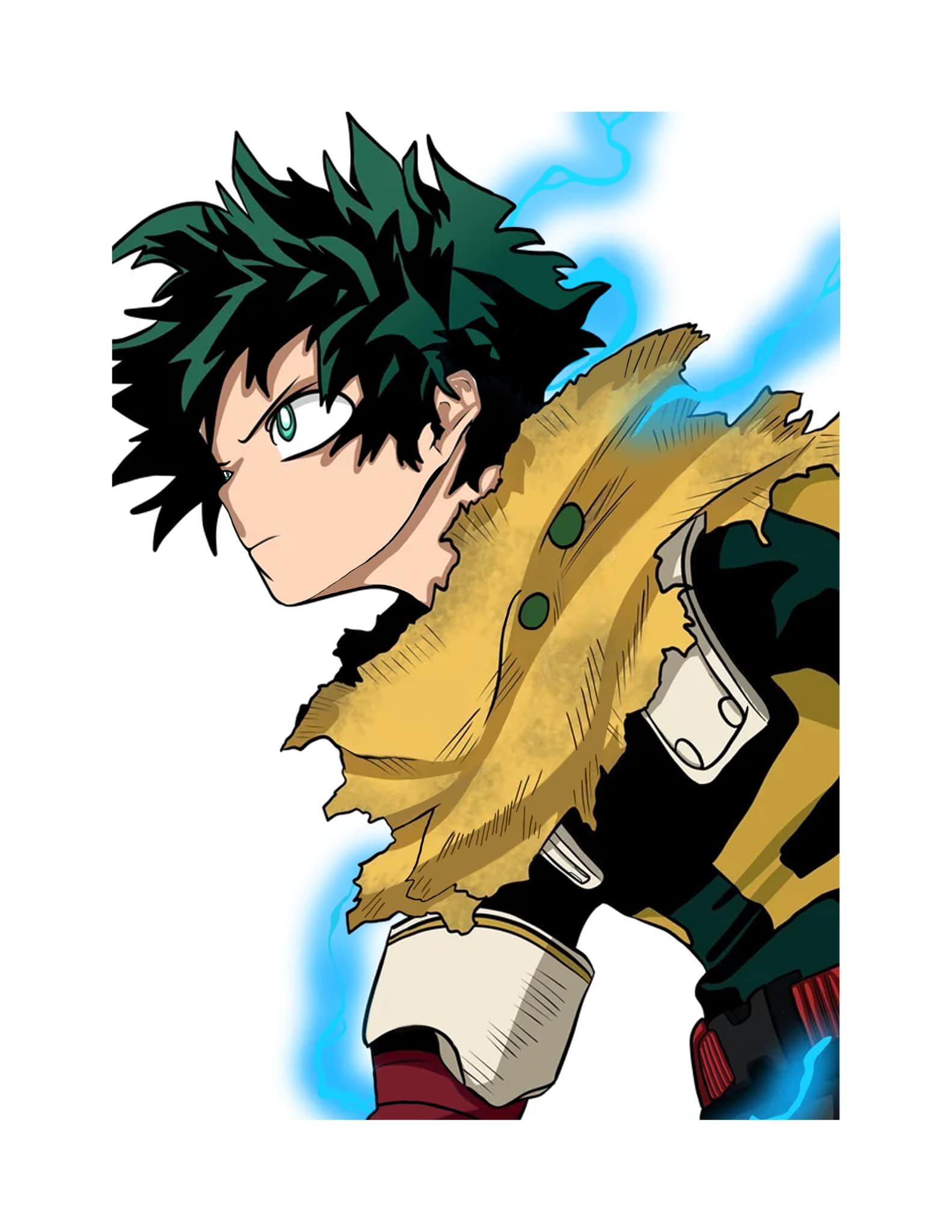 Deku in his hero costume zeta version