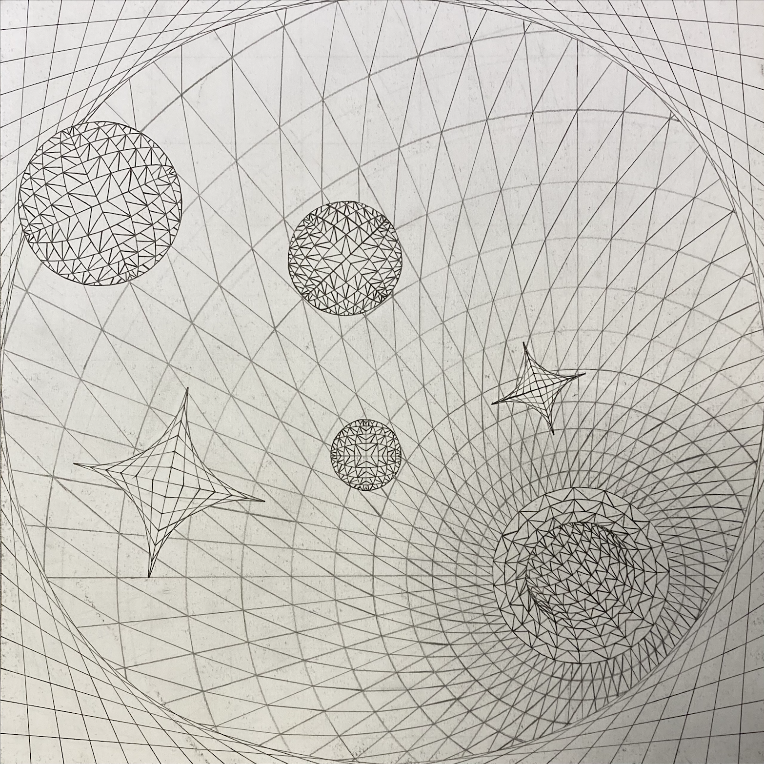 A drawing consisting of grids